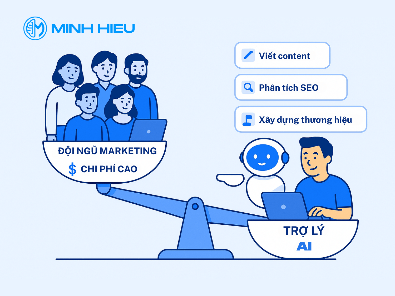 So sánh AI và phương pháp truyền thống trong xây dựng thương hiệu cá nhân