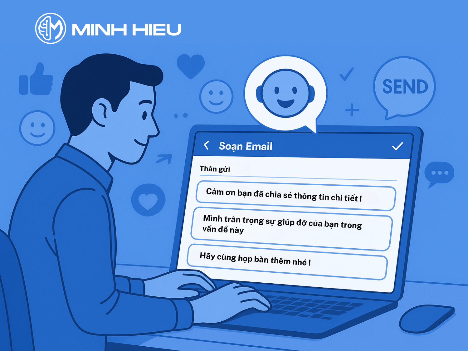Phản hồi email chuyên nghiệp với sự hỗ trợ từ trợ lý AI thông minh
