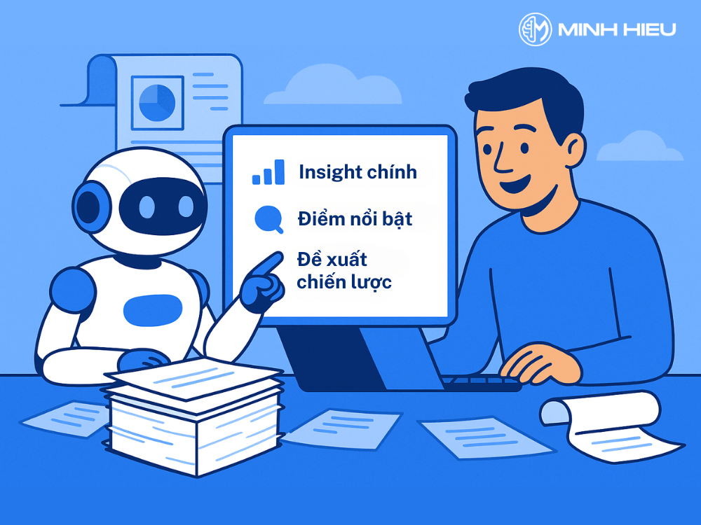 Trích xuất insight & rút gọn tài liệu với Trợ lý AI
